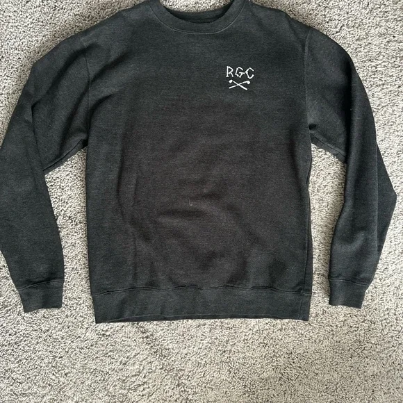 Random Golf Club Skeleton Golfer Crewneck Sweatshirt - Picture 1 of 3